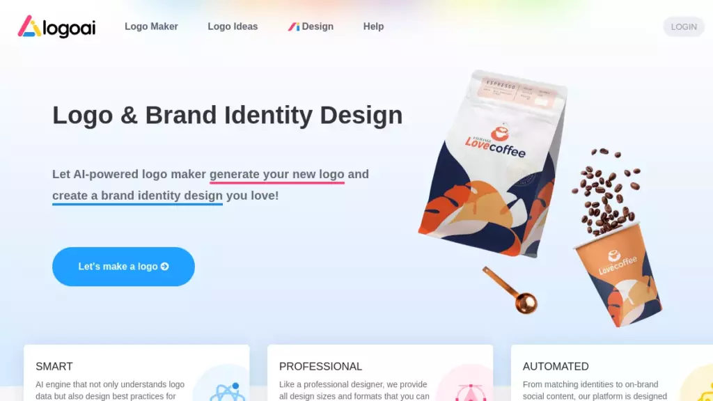 Интерфейс LogoAI
