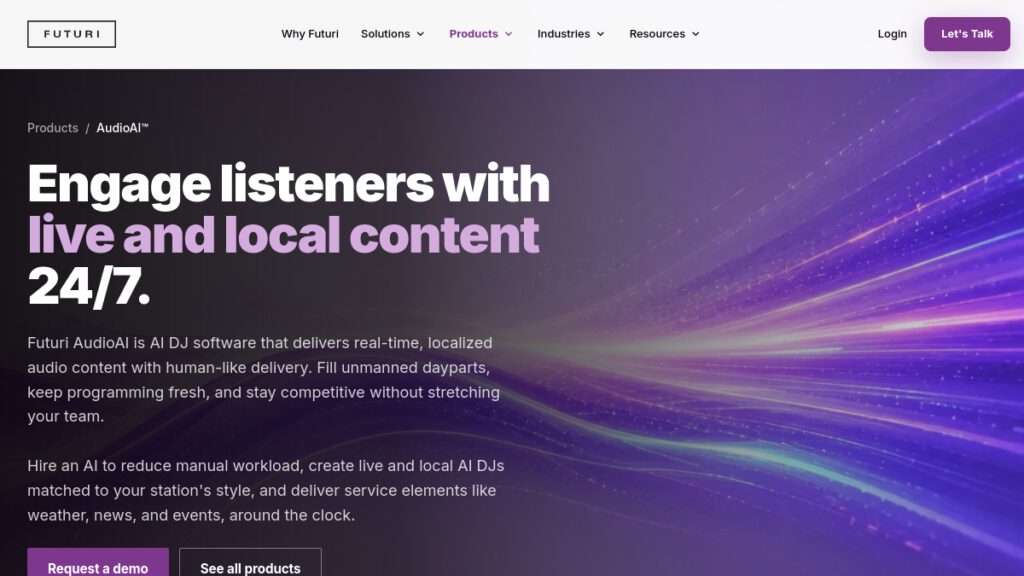 Интерфейс AudioAI (ранее RadioGPT)