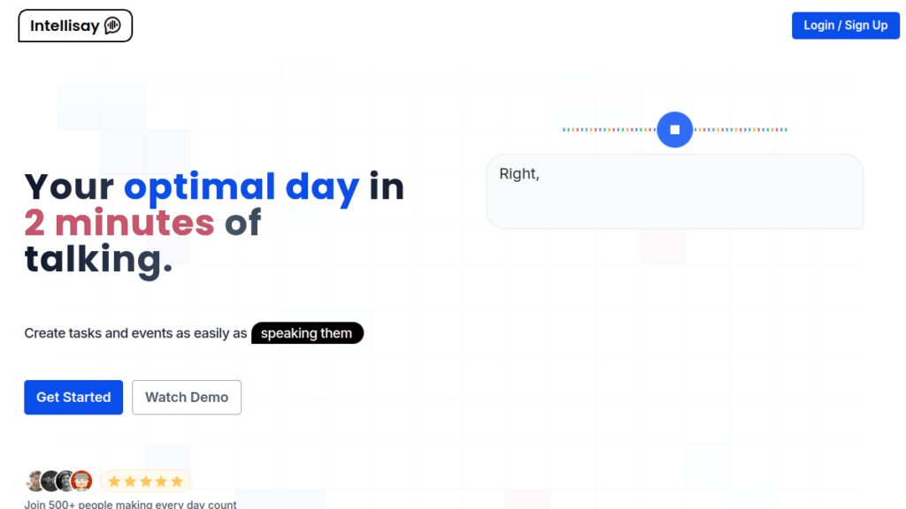 Интерфейс intellisay