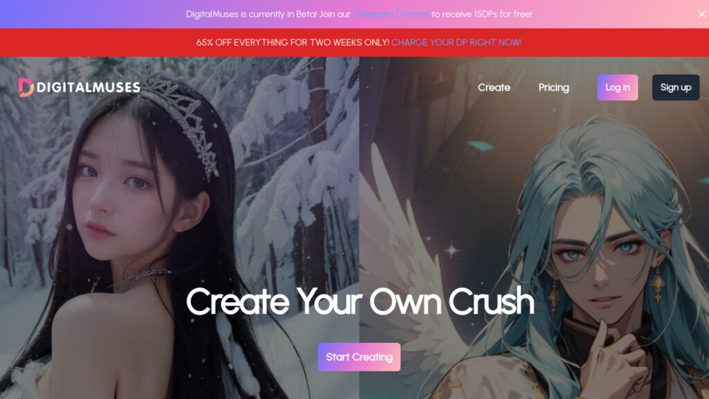 Интерфейс DigitalMuses.ai