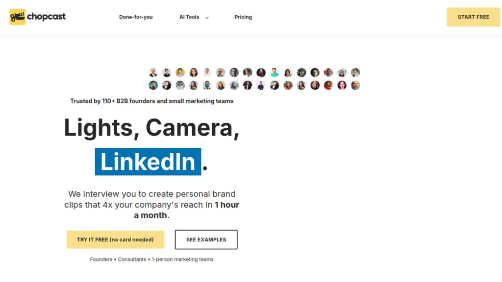 Интерфейс Chopcast
