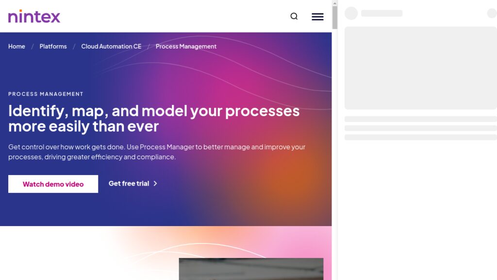 Интерфейс Nintex