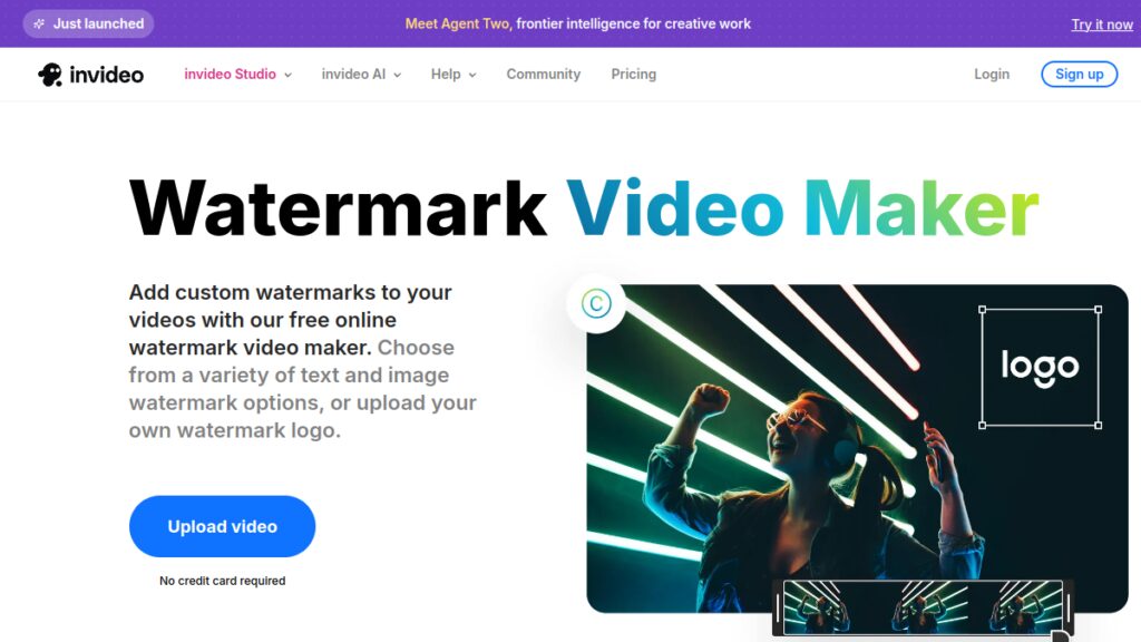 Интерфейс Video marker from InVideo AI