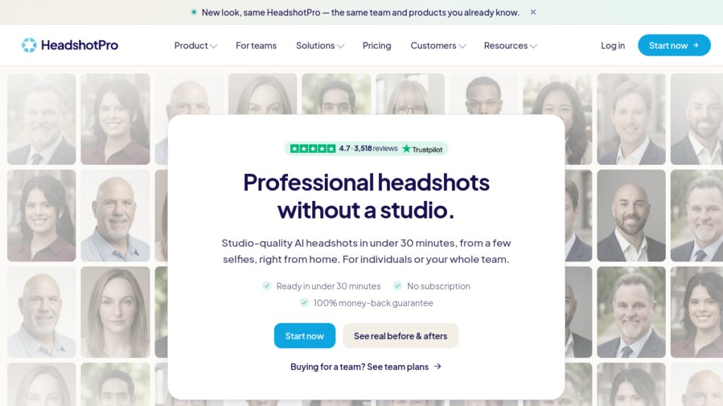 Интерфейс Headshot Pro