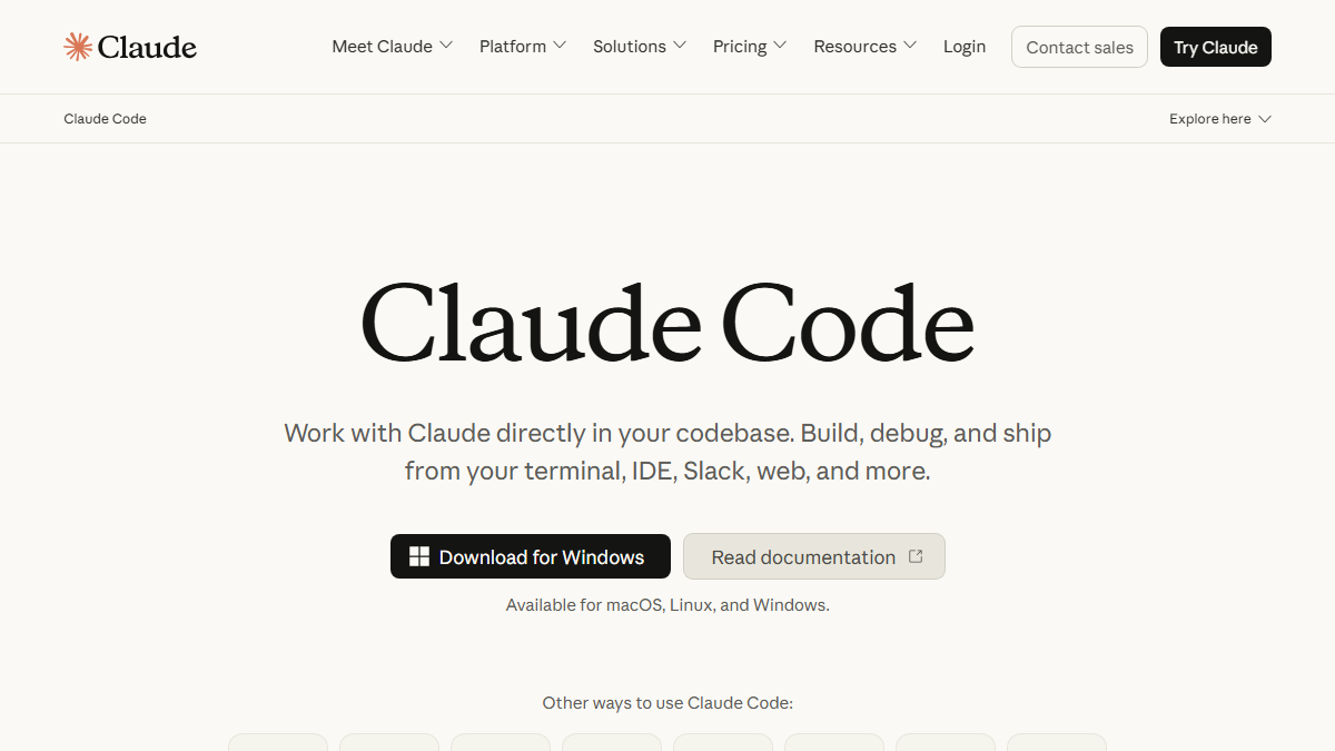 Интерфейс Claude Code
